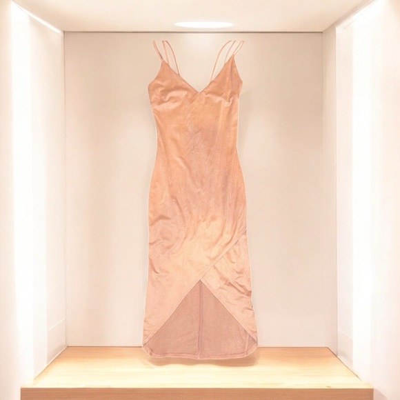 NWOT Windsor Pink Asymmetrical Cocktail Dress - Picture 2 of 5